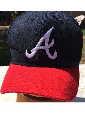 M2~ Atlanta Braves baseball hat cap 15% Wool